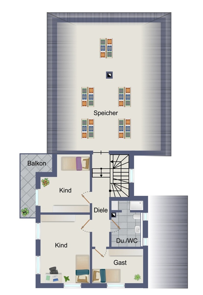 Obergeschoss Einfamilienhaus Oppenheim