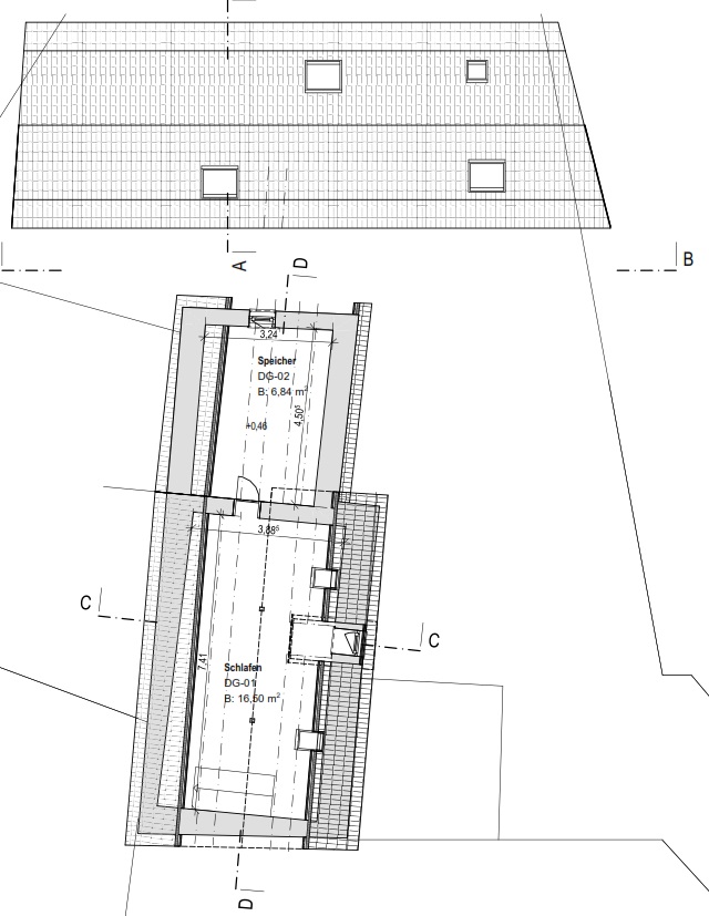 Grundriss DG Zweifamilienhaus Guntersblum