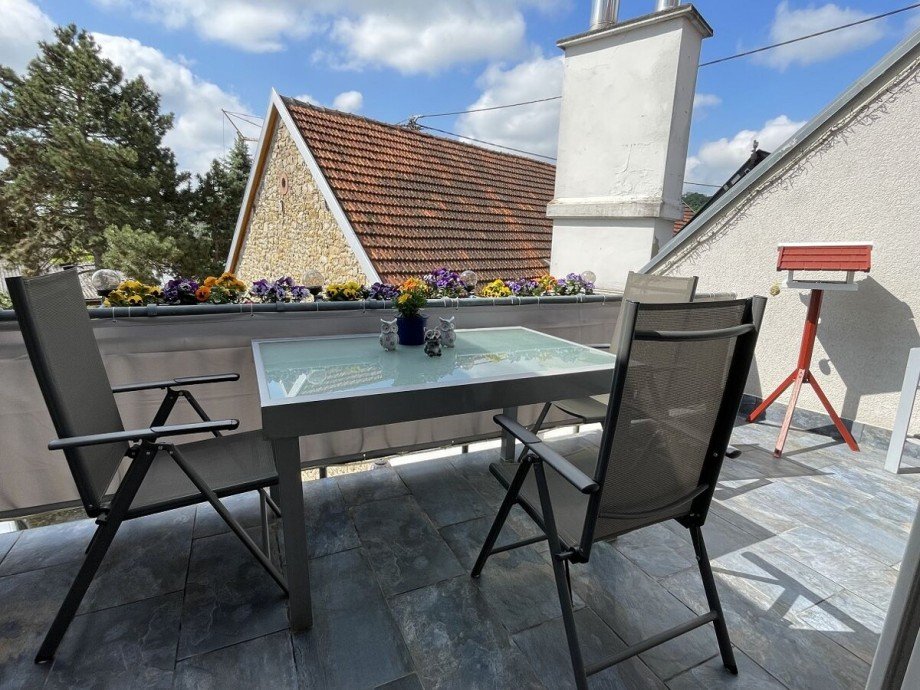 Sonnenbalkon Maisonettewohnung Guntersblum