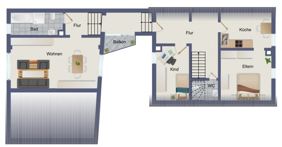 Grundriss OG neu Einfamilienhaus Nierstein