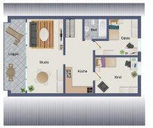 Grundriss DG neu ImmobilienPunkt*** Toscana-Feeling in Nierstein - Traumlage!