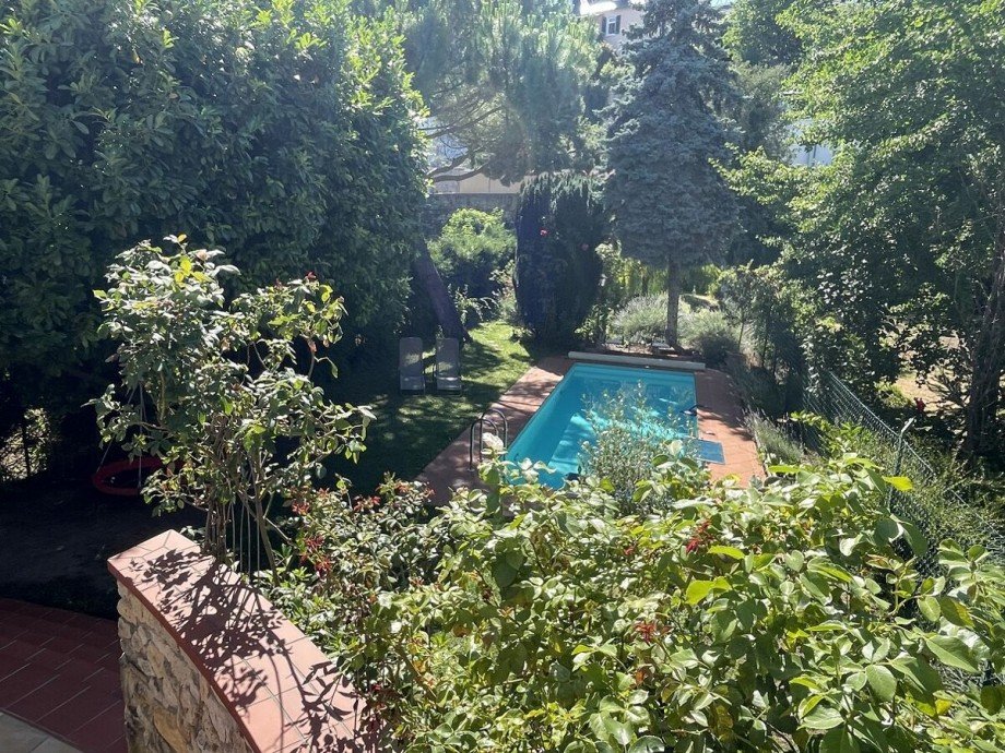 Blick in den Garten Einfamilienhaus Oppenheim