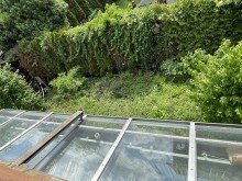 Blick in den Garten ImmobilienPunkt*** Freistehendes EFH mit Werkstatt und Garten in ruhiger Wohnlage