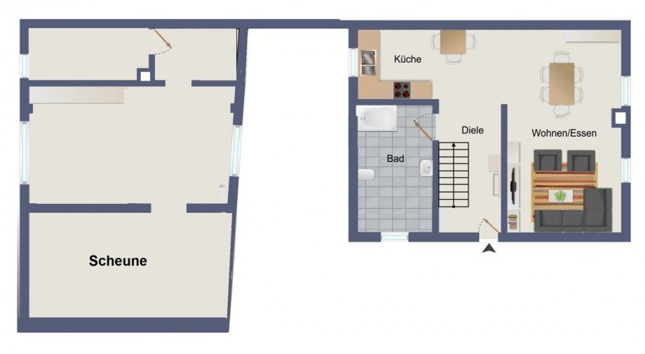 Grundriss EG gesamt neu Einfamilienhaus Nierstein